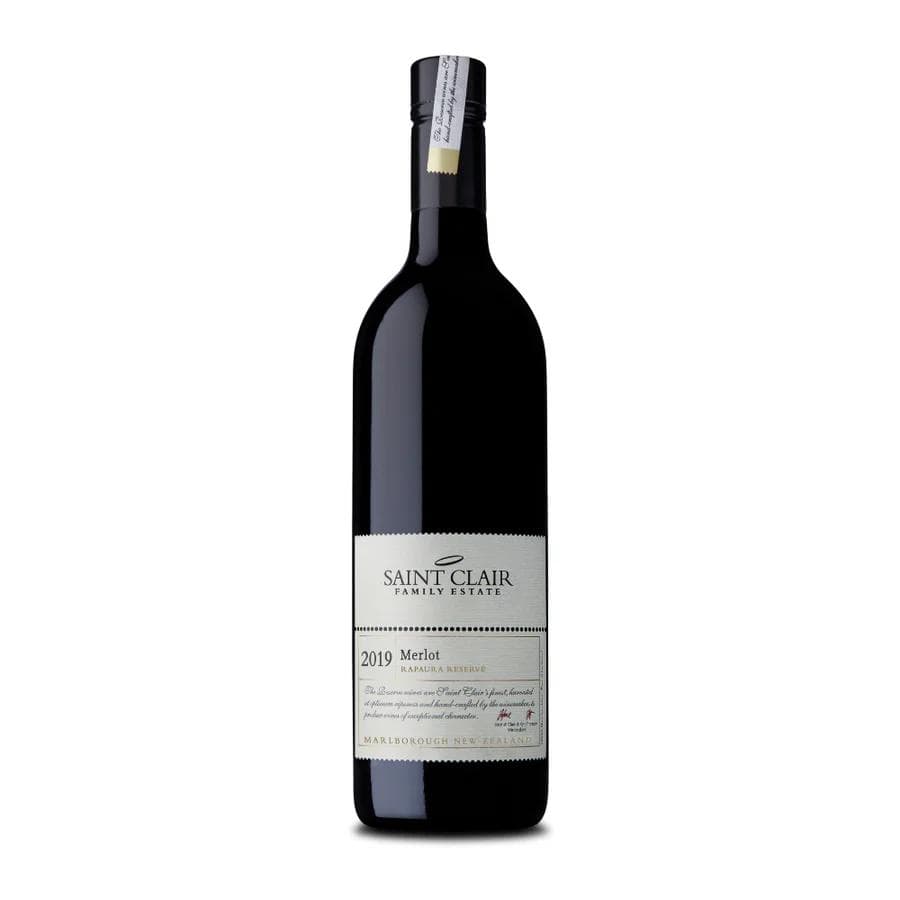Saint Clair 'Raparua' Reserve Merlot 2019 750ml