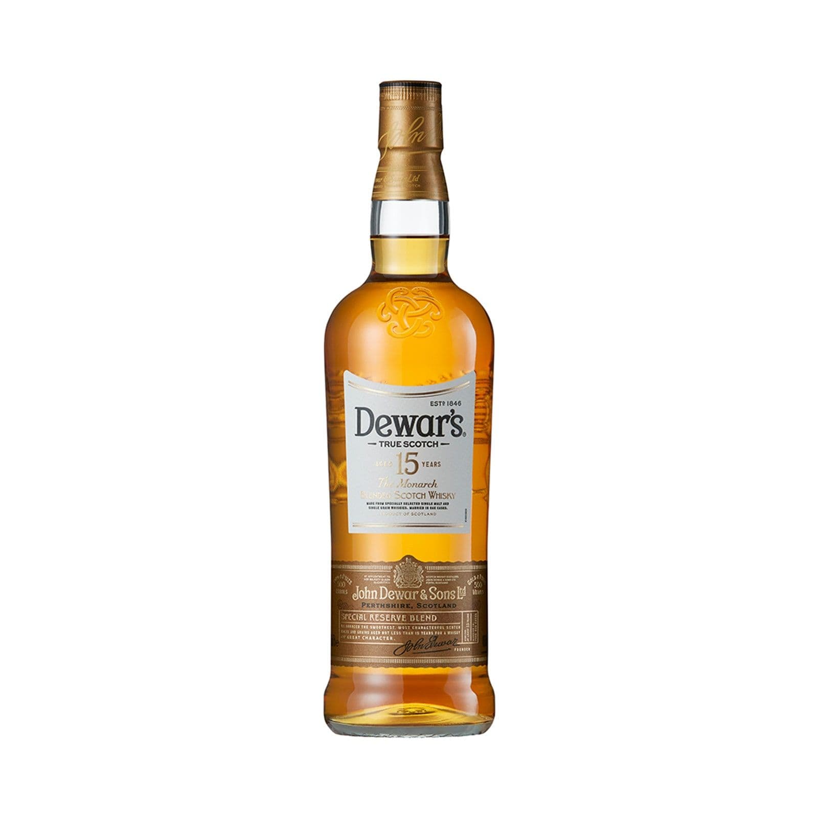 Dewars 15yo Gold Label Blended Whisky 1L