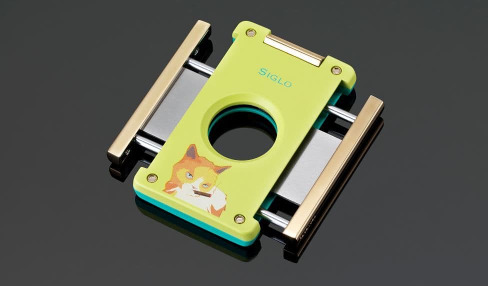 Siglo Cat Lighter and Cutter Set Yellow / Green image 3